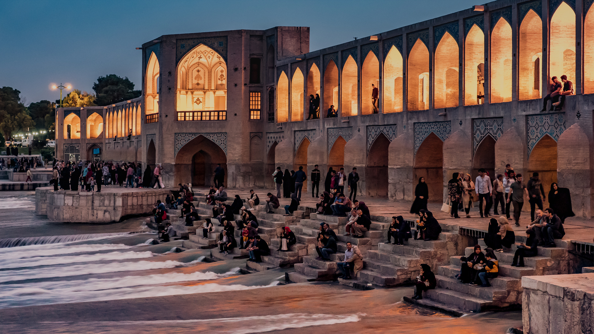 Pol-e Ch?dschu Brücke in Isfahan, Iran