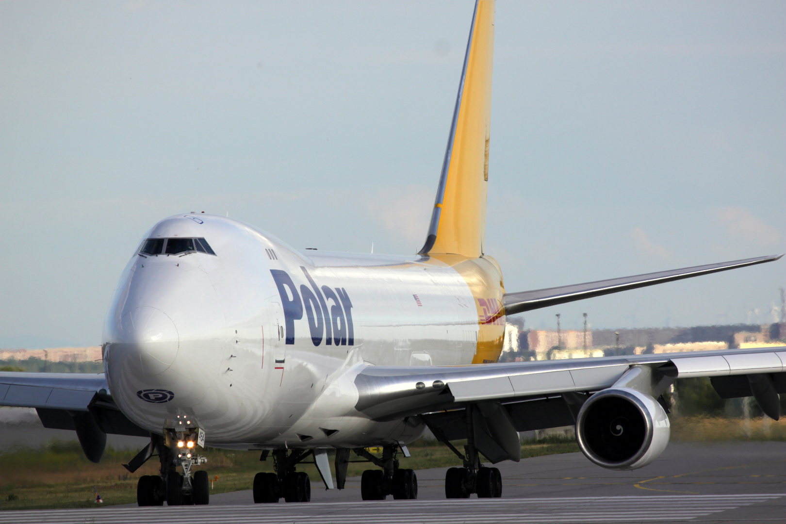 Polar Air Cargo Boeing 747-46NF(SCD) N454PA at LEJ