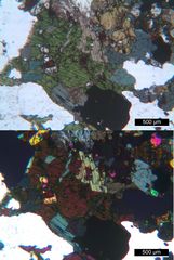 Polarisationsmikroskopie: Alkaligranit aus Süd-Norwegen