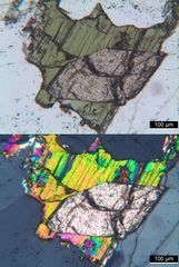 Polarisationsmikroskopie: Alkaligranit aus Süd-Norwegen
