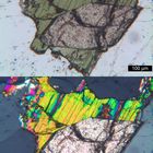 Polarisationsmikroskopie: Alkaligranit aus Süd-Norwegen