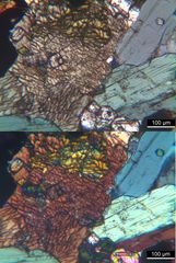 Polarisationsmikroskopie: Alkaligranit aus Süd-Norwegen