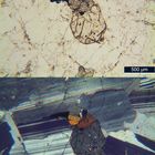 Polarisationsmikroskopie: Augit-Syenit aus Sachsen