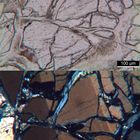 Polarisationsmikroskopie: Dunit aus der Steiermark