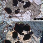 Polarisationsmikroskopie: Elaeolithsyenit aus Norwegen