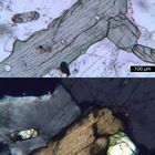 Polarisationsmikroskopie: Elaeolithsyenit aus Süd-Portugal