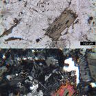 Polarisationsmikroskopie: Granitporphyr aus dem Odenwald