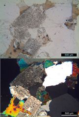 Polarisationsmikroskopie: Greisen aus Altenberg in Sachsen