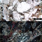 Polarisationsmikroskopie: Kersantit aus Hessen