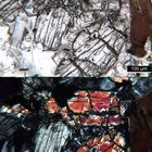 Polarisationsmikroskopie: Kersantit aus Hessen