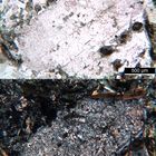 Polarisationsmikroskopie: Luciit aus dem Odenwald