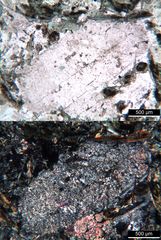 Polarisationsmikroskopie: Luciit aus dem Odenwald