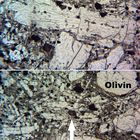 Polarisationsmikroskopie: Olivin-Melilithit vom Hochbohl