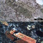 Polarisationsmikroskopie: Suldenit (Dioritporphyrit) aus Südtirol