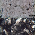 Polarisationsmikroskopie: Syenitporphyr aus den Vogesen