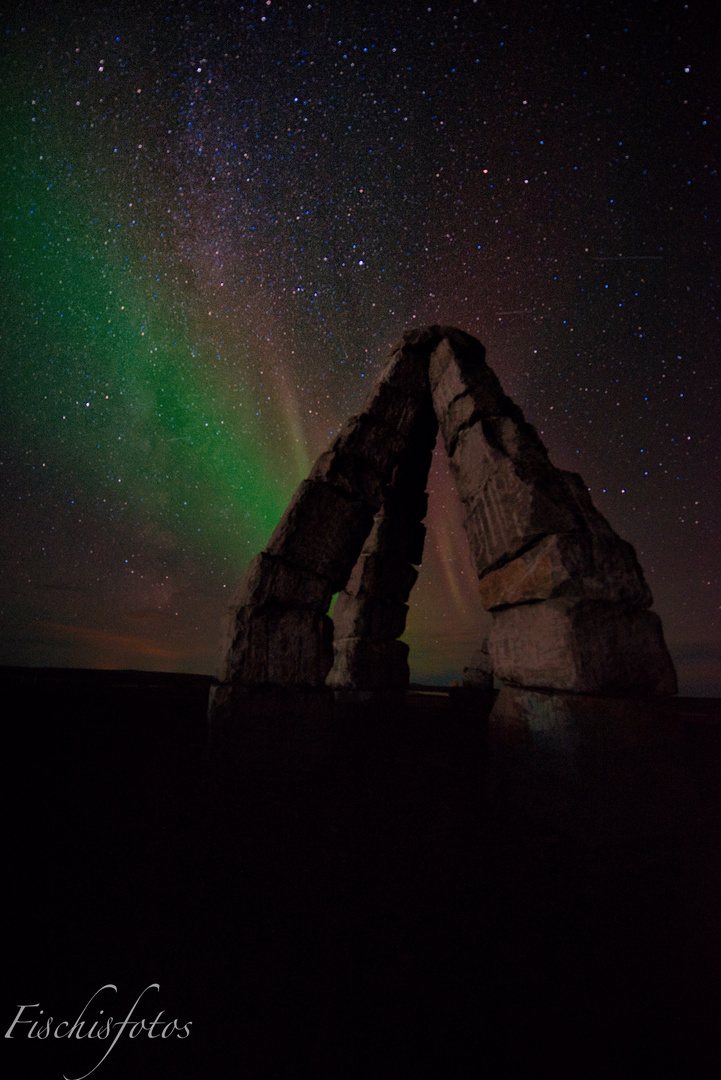 Polarlicht am nördlichsten Ort Icelands