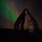 Polarlicht am nördlichsten Ort Icelands