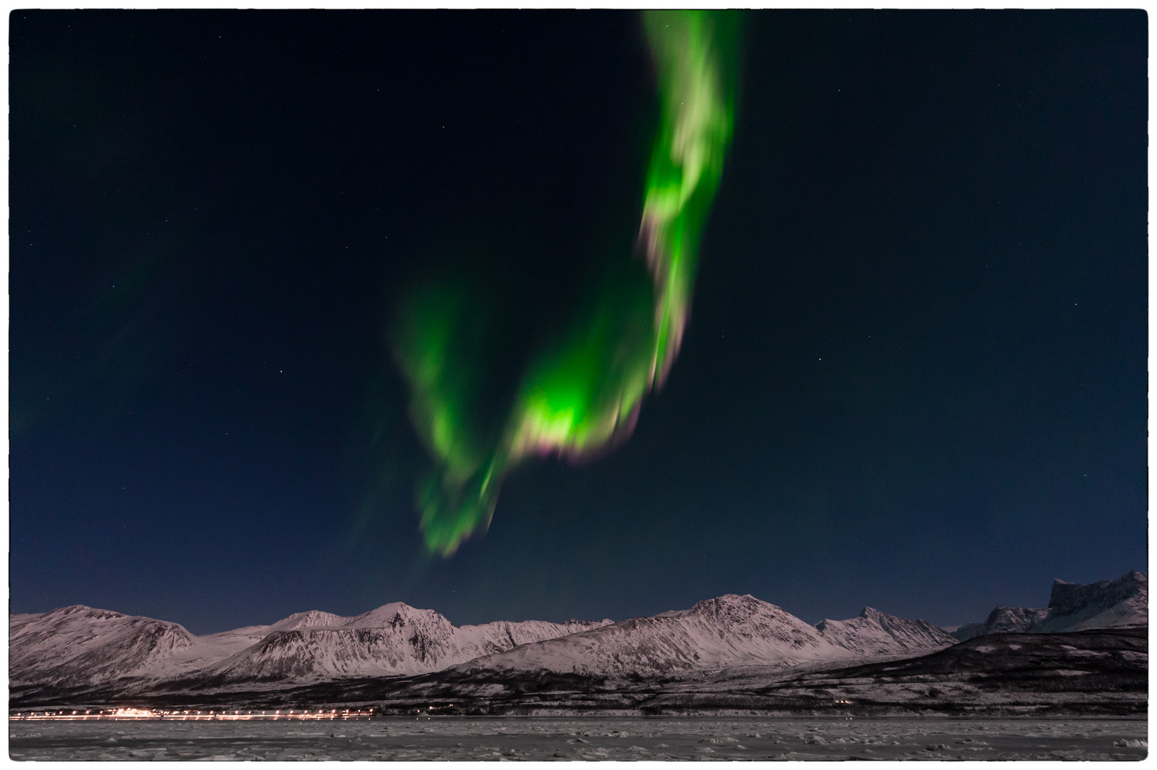 Polarlicht am Sørlenangsbotn