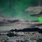 Polarlicht an der Lagune Jökulsarlon