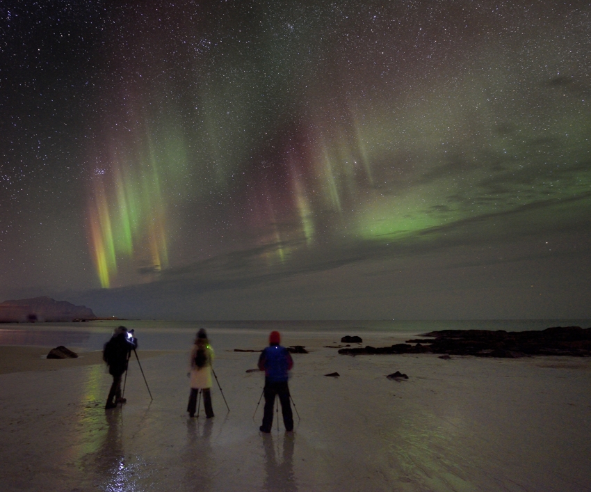 Polarlicht auf den Lofoten im März 2014