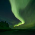 Polarlicht auf Stokksnes, Island