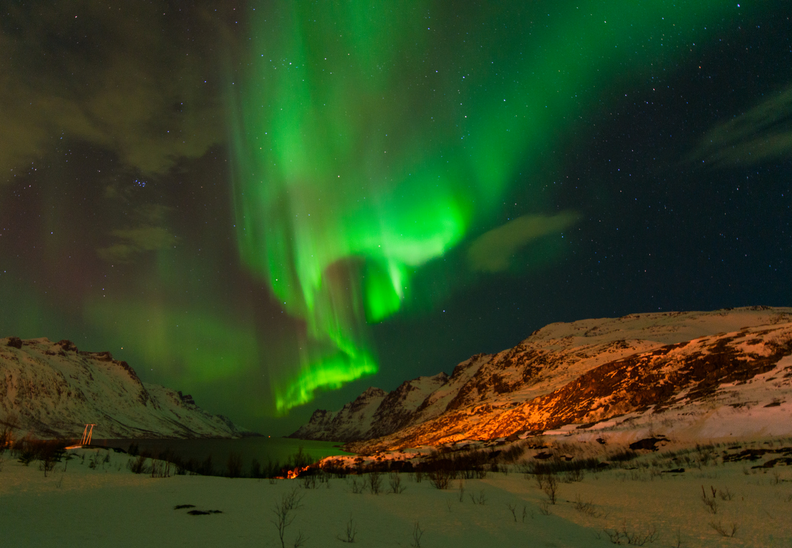 Polarlicht bei Tromsö