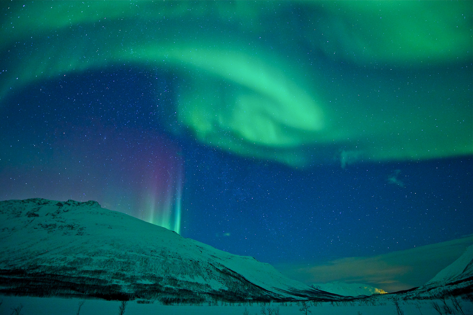 polarlicht bei tromsoe