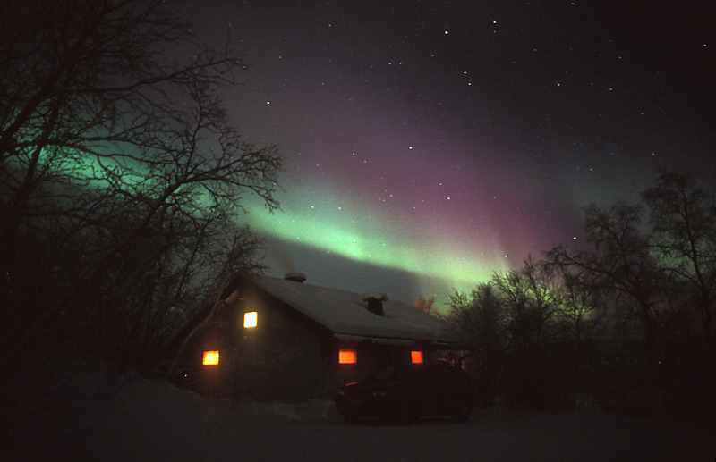 Polarlicht durch Finnland
