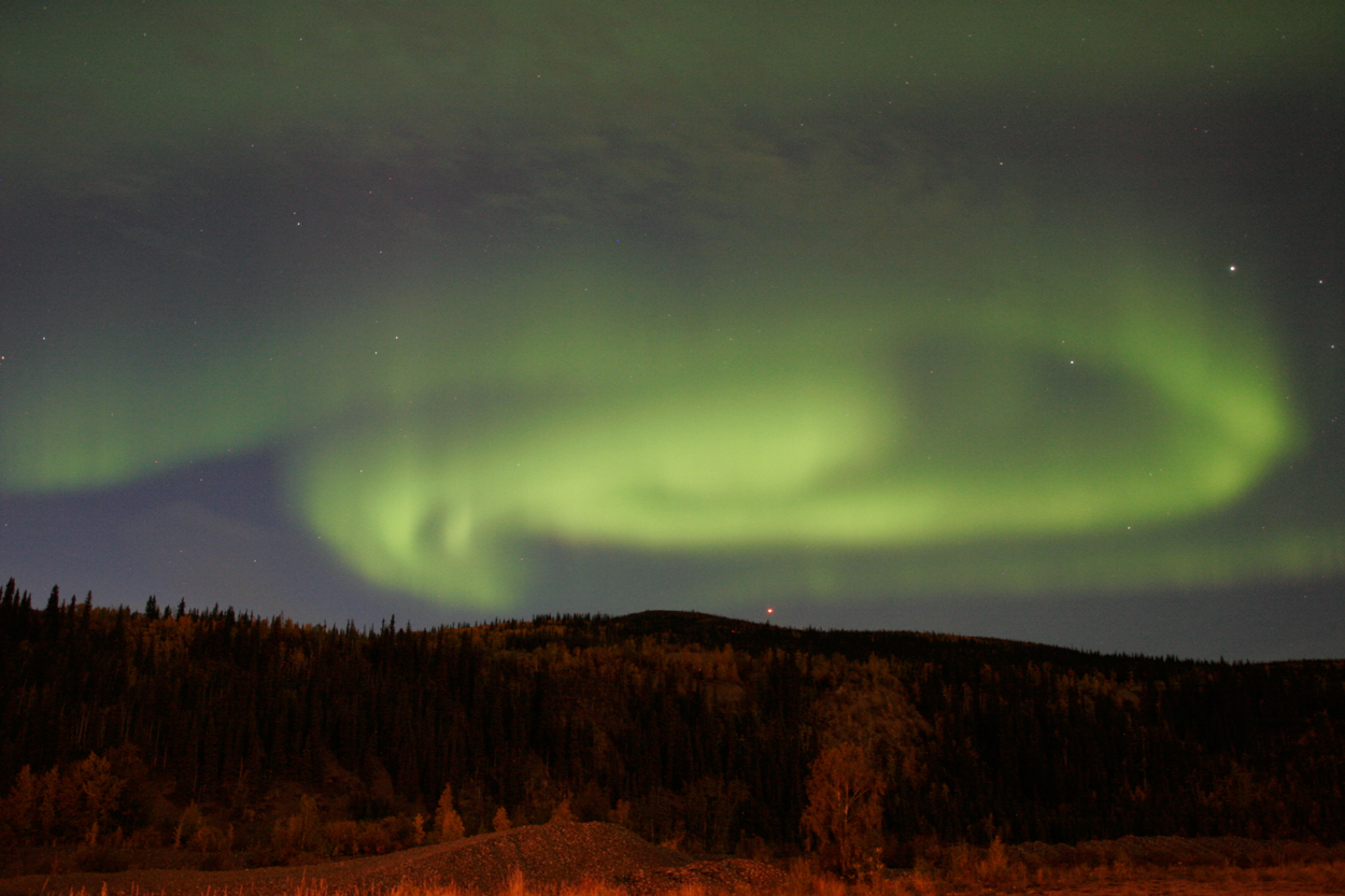 Polarlicht in Dawson (Yukon)