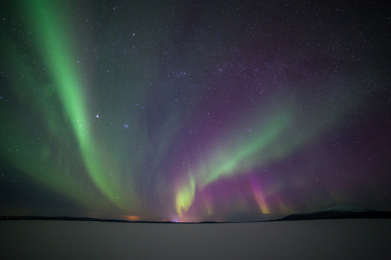Polarlicht in finnisch Lappland