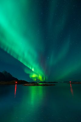 Polarlicht in Henningsvaer 