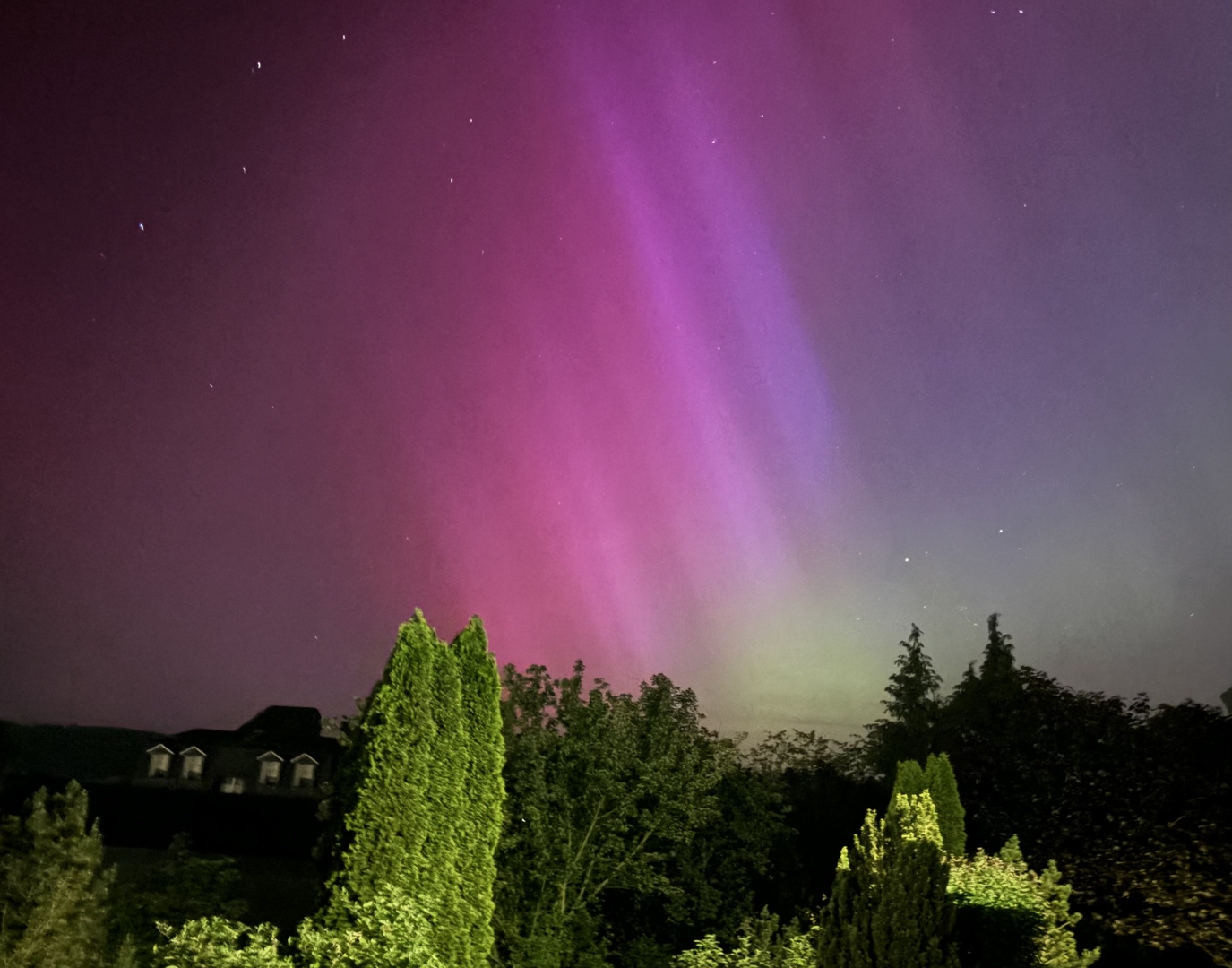 Polarlicht in Mittelhessen 