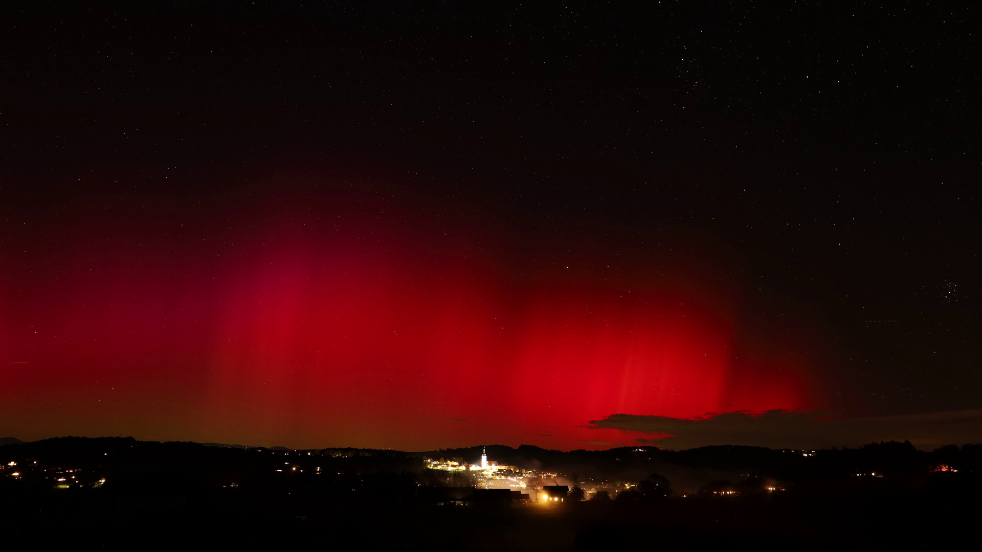 Polarlicht in Österreich