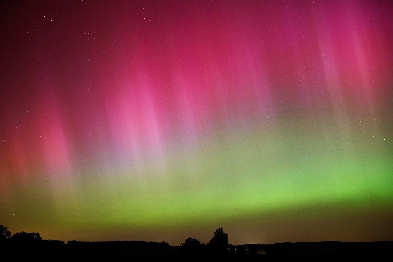 Polarlicht in Süddeutschland