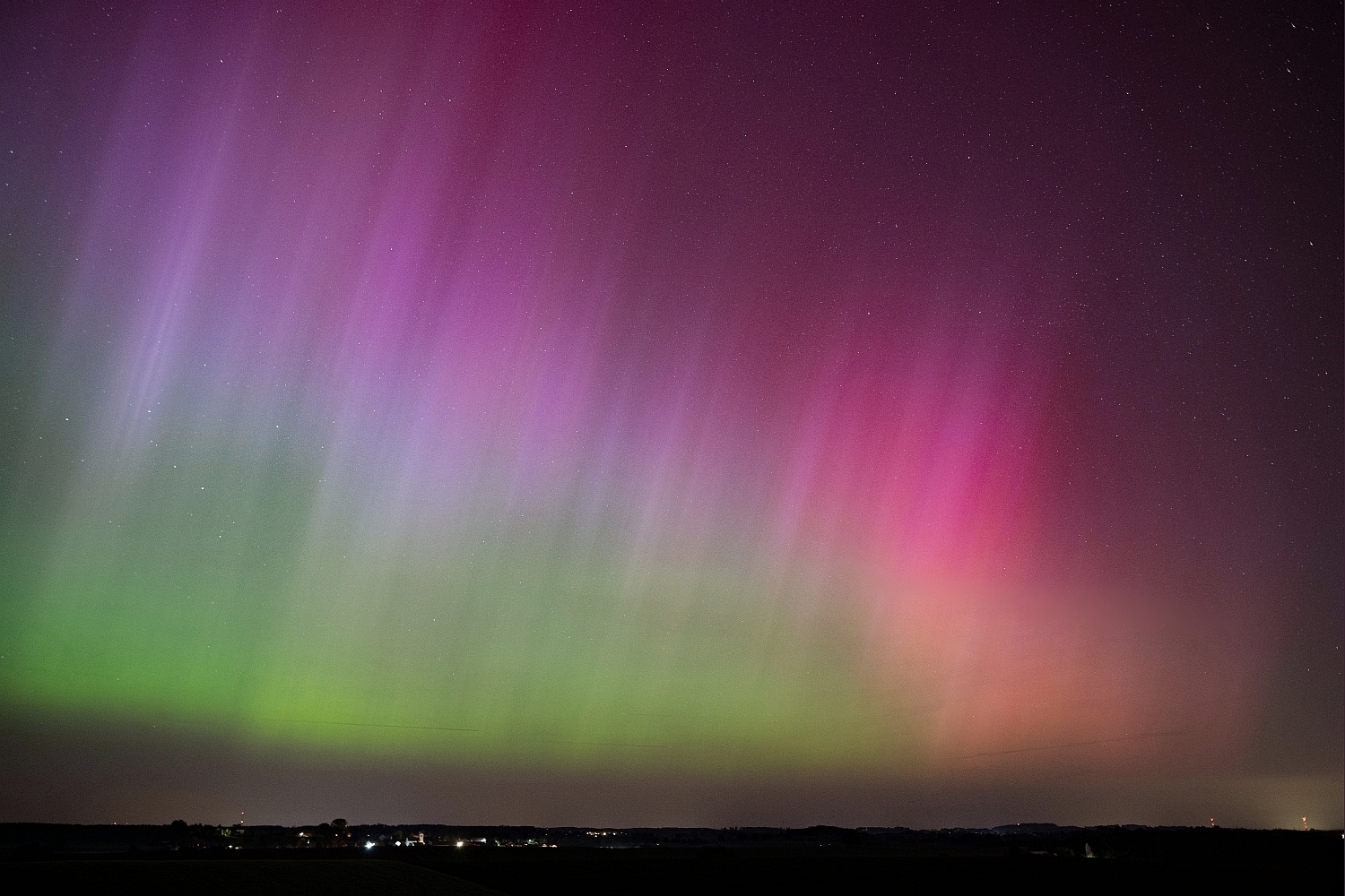 Polarlicht in Süddeutschland / Bayern