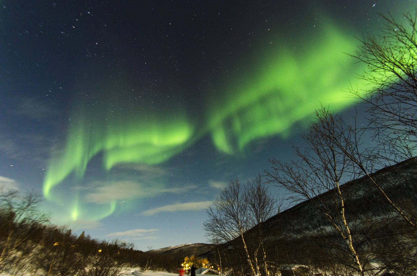 Polarlicht in Utsjoki im Feriencamp Valle (Februar 2015)