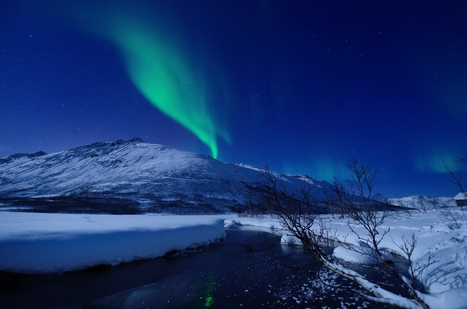 Polarlicht nahe Tromsö März 2012 - in der Stille der Nacht