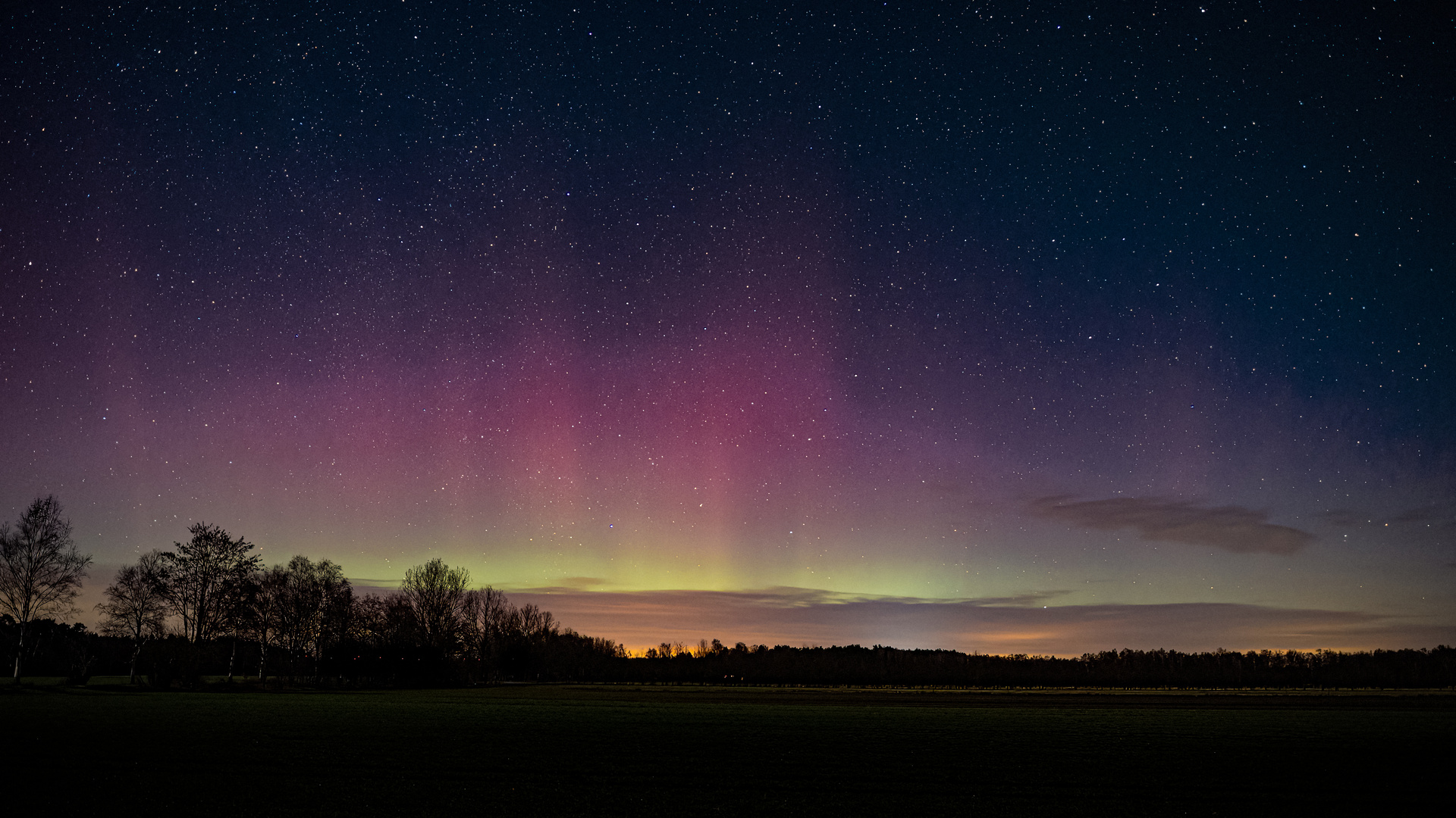 Polarlicht nördlich von Minden