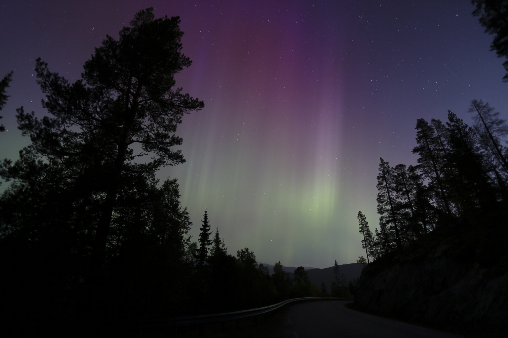 Polarlicht rot-grün AURORA BOREALIS