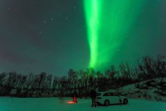 Polarlicht schwedisch Lappland