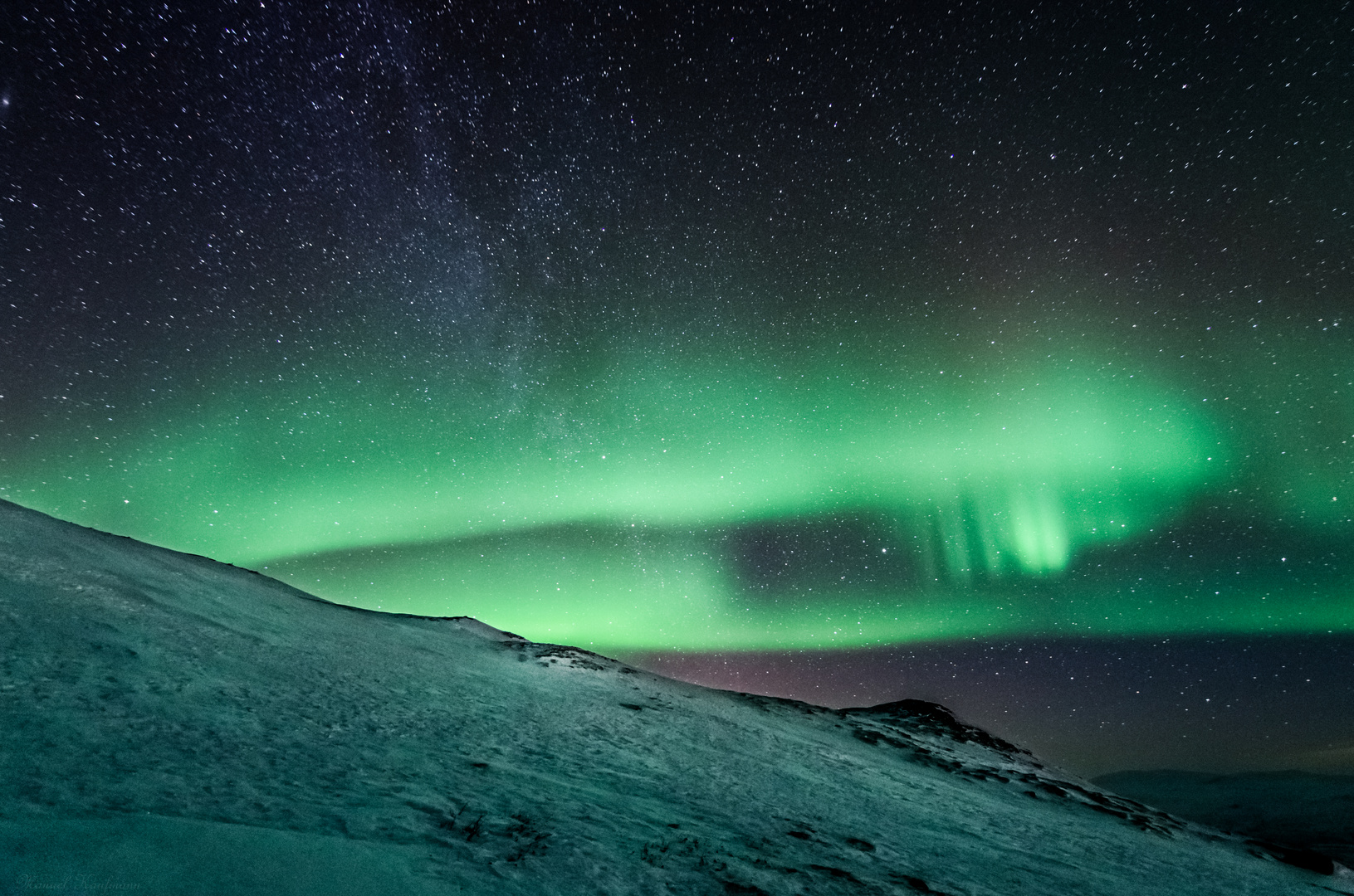 Polarlicht über Abisko, Lappland, Nikon d7000