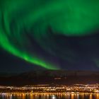Polarlicht über Akureyri (Island)