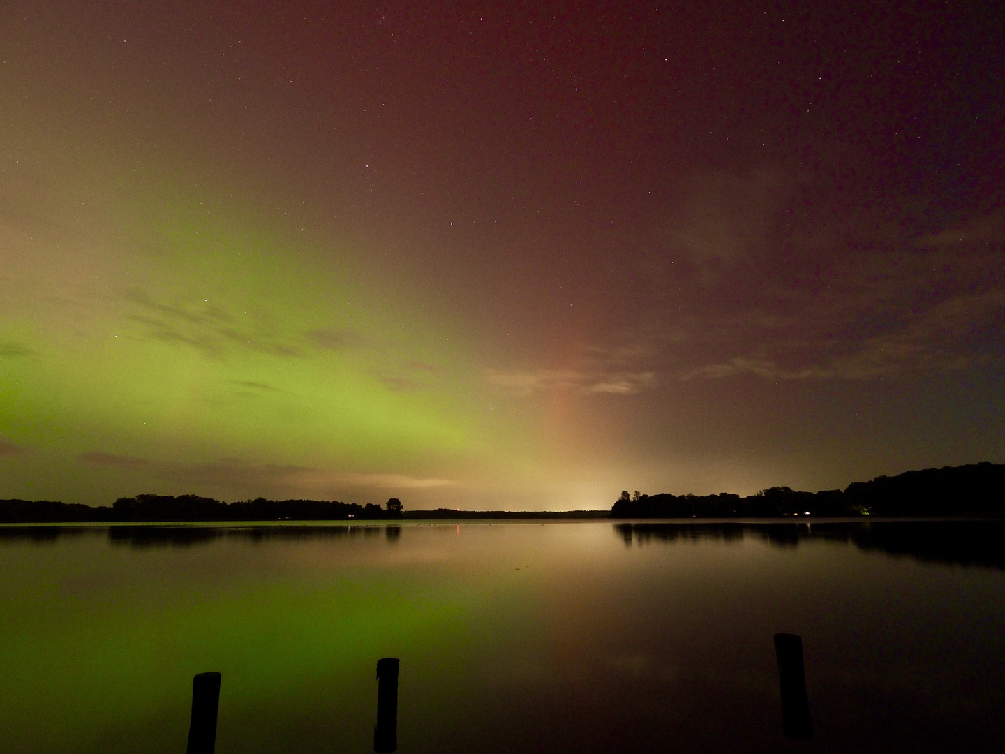 Polarlicht über dem Westensee 