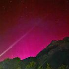 Polarlicht über der Hohen Munde in Tirol