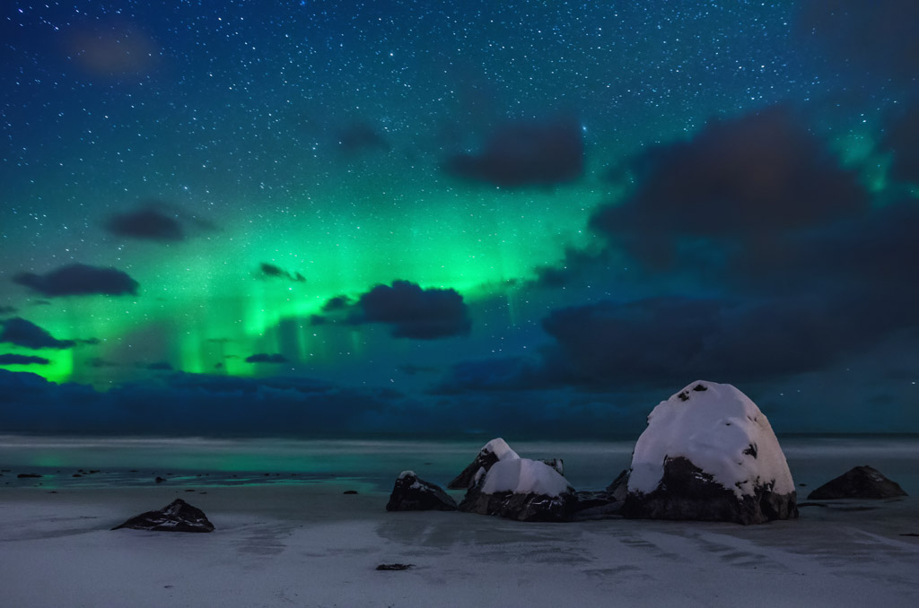 Polarlicht über Flakstad