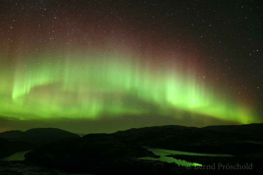 Polarlicht über Fosen, Norwegen