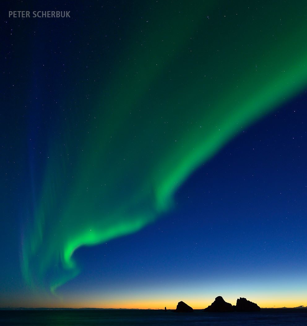 Polarlicht über Island....