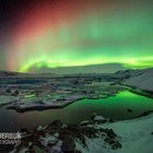 Polarlicht über Jökulsárlón