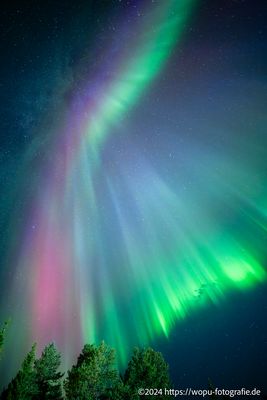 Polarlicht über Levi