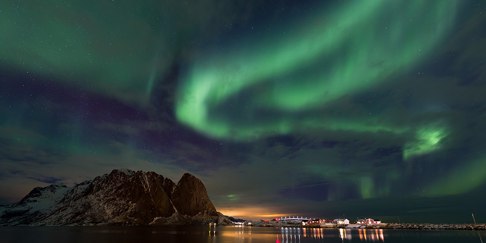 Polarlicht über Moskenesøy